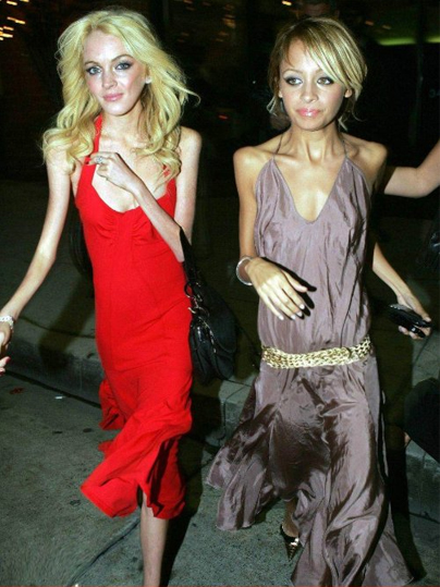 7- Lindsay Lohan With Nicole Richie. Skinny Lindsay Lohan With Nicole Richie